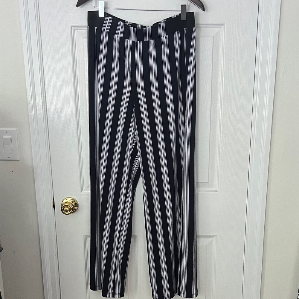 INC International Concepts Navy and White Striped Pants
